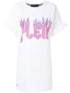 Philipp Plein Logo T-shirt Dress - White