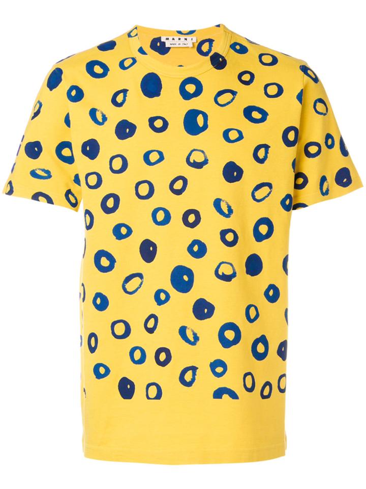 Marni Circle Print T-shirt - Yellow & Orange