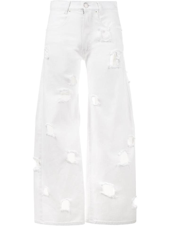 Rejina Pyo Mia Jeans, Women's, Size: 6, White, Cotton