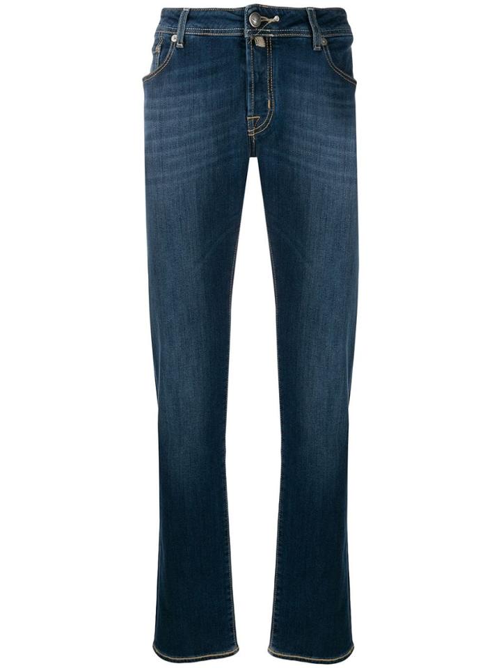 Jacob Cohen Pony Label Straight Jeans - Blue