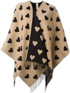 Burberry Heart Intarsia Poncho