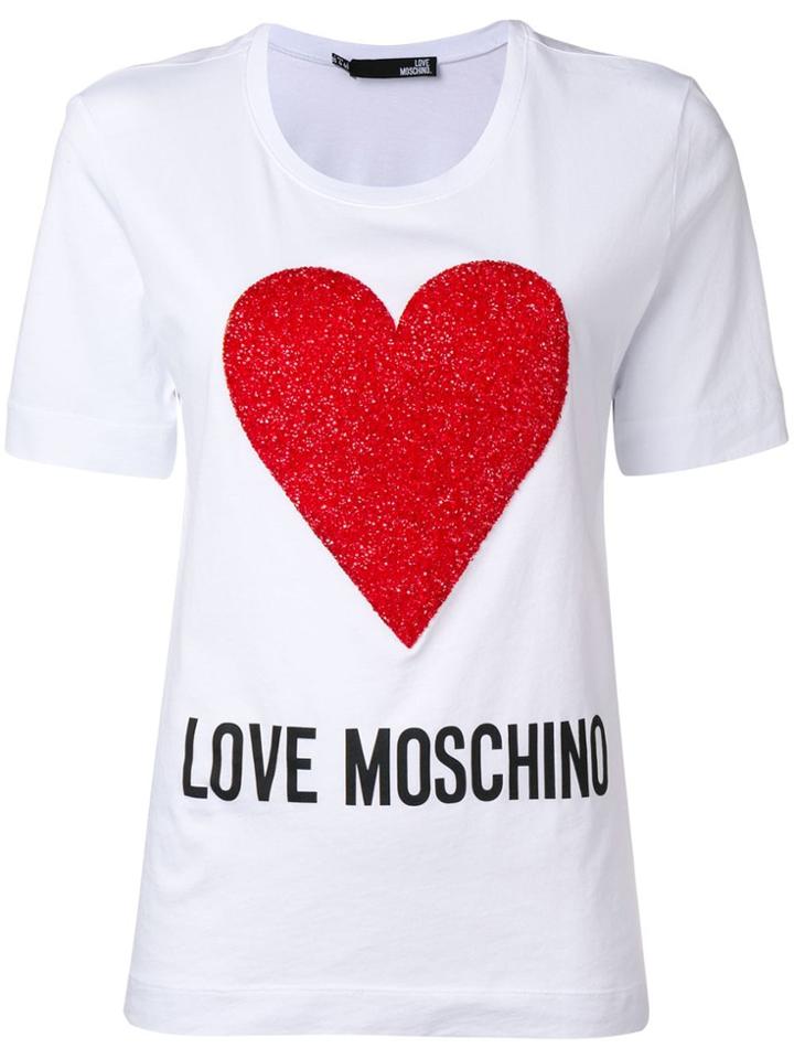 Love Moschino Heart T-shirt - White