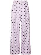 Layeur Printed Palazzo Trousers - Pink