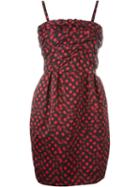 Mcq Alexander Mcqueen Hazy Lights Print Dress, Women's, Size: 42, Red, Polyester/acetate/viscose