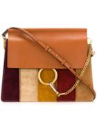 Chloé Faye Shoulder Bag, Women's, Brown, Calf Suede/calf Leather
