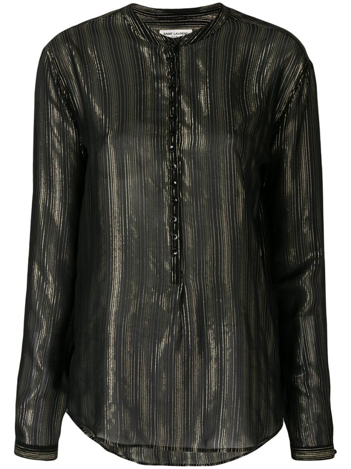 Saint Laurent Sheer Striped Blouse - Unavailable