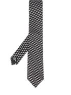 Emporio Armani Geometric Pattern Tie - Black