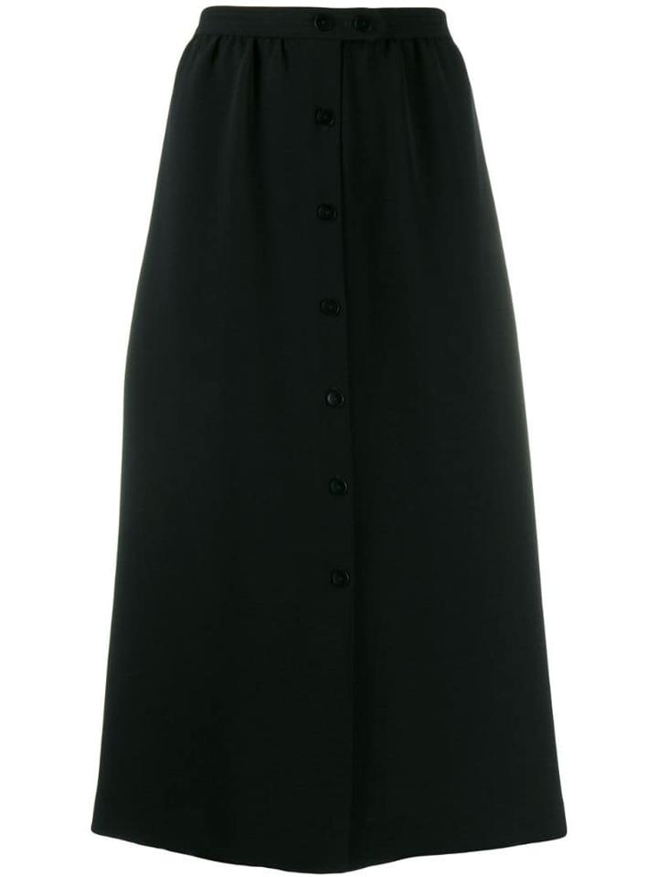 A.p.c. High-waisted Button-up Skirt - Black