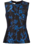 Stella Mccartney Sleeveless Floral Print Blouse, Women's, Size: 42, Black, Viscose/cotton/polyester/spandex/elastane