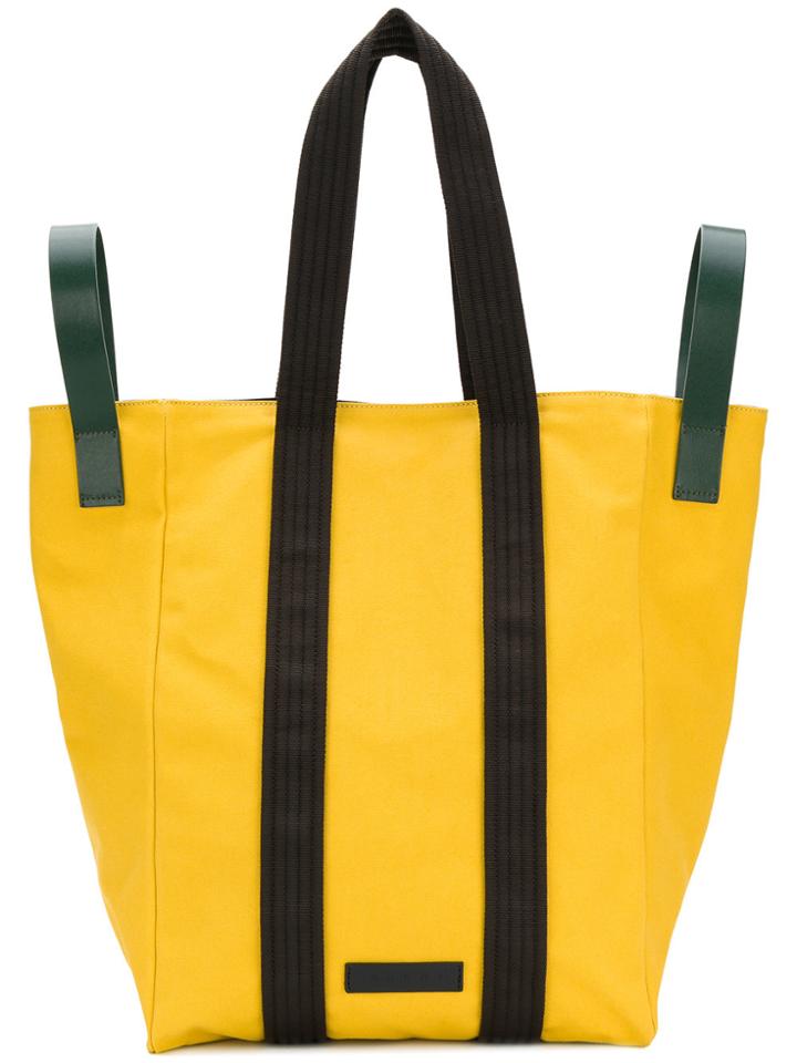 Marni Contrast Handle Bag - Yellow & Orange