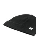 Cp Company Logo Patch Beanie - Black