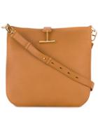 Tom Ford T Clasp Hobo Bag - Brown