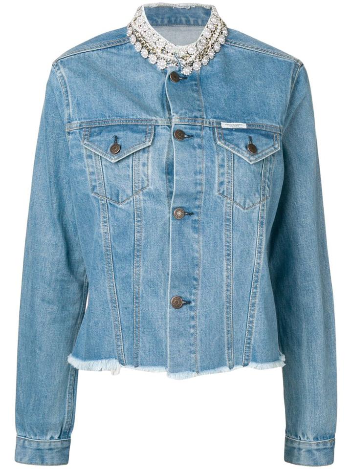 Forte Dei Marmi Couture Raw Edge Jacket - Blue