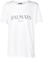 Balmain - Logo Print T-shirt - Men - Cotton - Xl, White, Cotton
