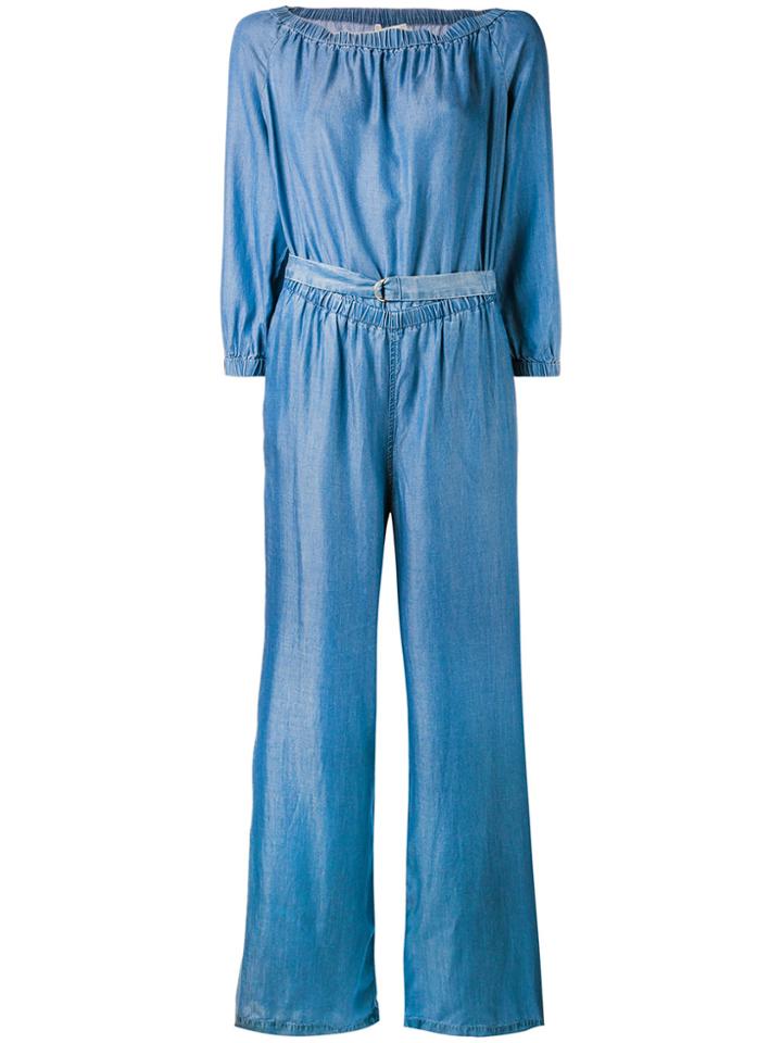 Michael Michael Kors Off-shoulder Jumpsuit - Blue