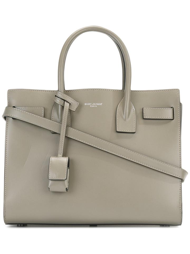 Saint Laurent Baby 'sac Du Jour' Tote, Women's, Green, Leather