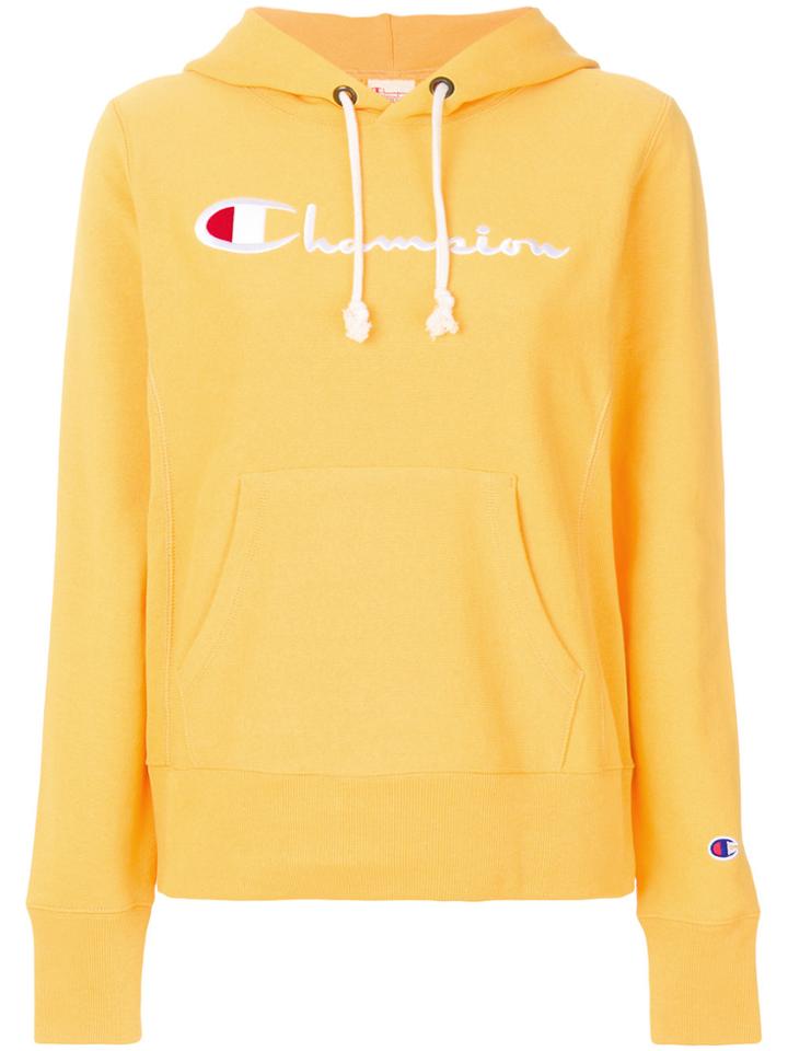 Champion Reverse Weave Hoodie - Yellow & Orange