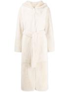 Yves Salomon Tie Waist Coat - Neutrals