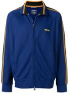 Woolrich Side-stripe Zipped Sweatshirt - Blue
