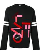 Kenzo Logo Print Sweatshirt, Men's, Size: Small, Black, Cotton