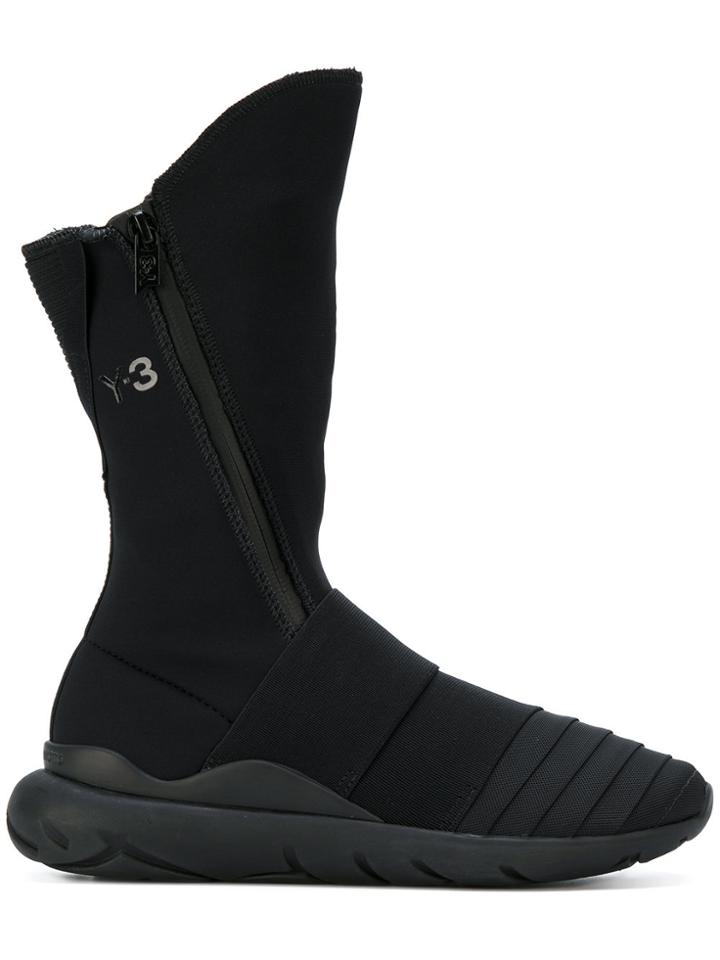 Y-3 Zipped Boots - Black