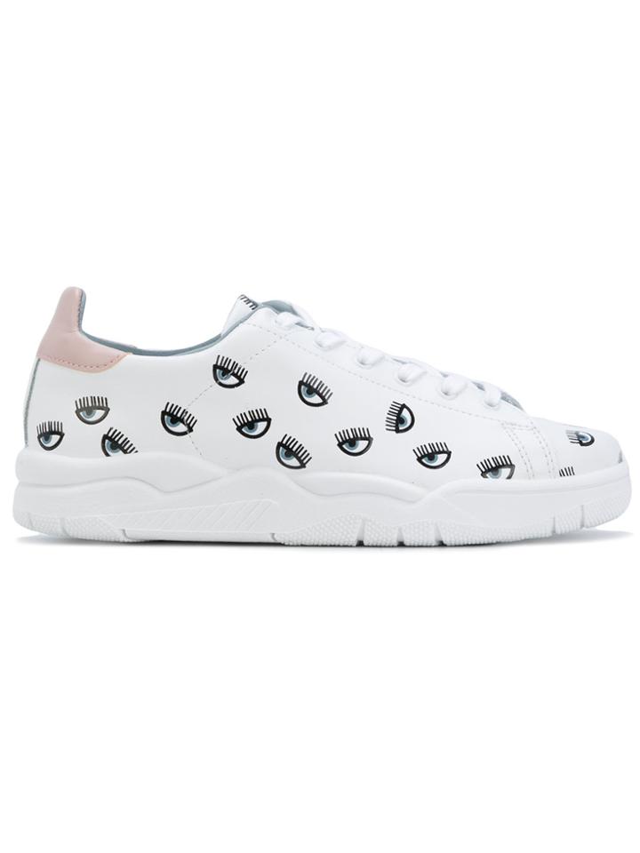Chiara Ferragni Eyes All Over Sneakers - White