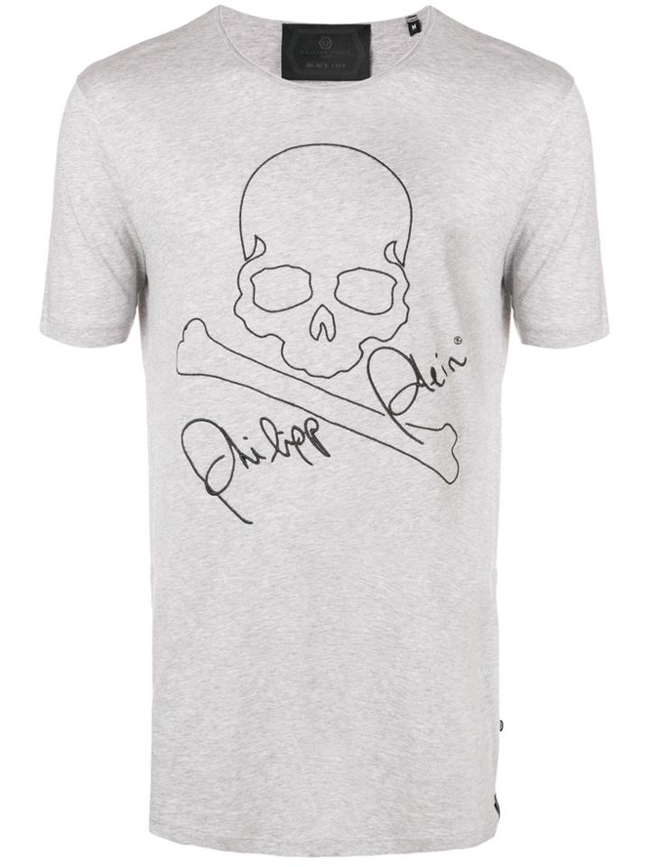 Philipp Plein Logo Patch T-shirt - Grey