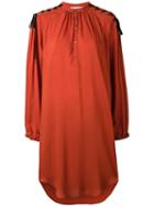 A.f.vandevorst - Flared Dress - Women - Viscose - 38, Yellow/orange, Viscose