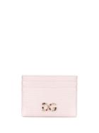 Dolce & Gabbana Crystal Logo Cardholder - Pink