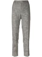 Essentiel Antwerp Side Stripe Cropped Trousers - Grey