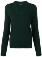 Joseph V-neck Sweater - Green