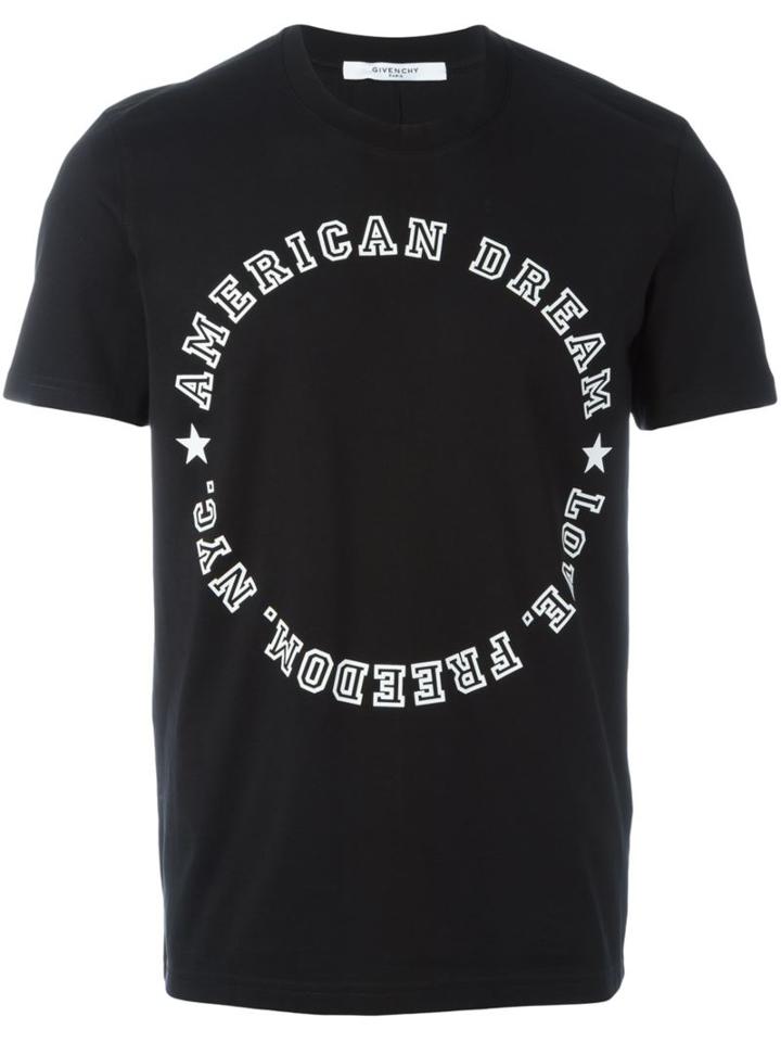 Givenchy American Dream T-shirt, Men's, Size: M, Black, Cotton