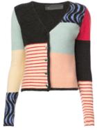 The Elder Statesman Colour Block Cardigan - Multicolour