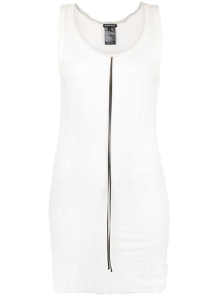 Ann Demeulemeester Sleevless Drawstring Top - White