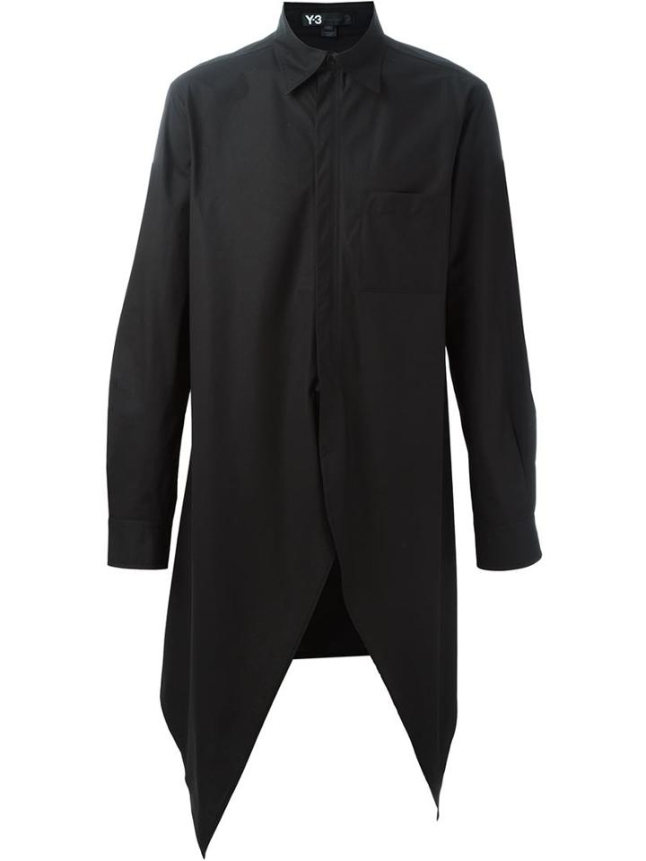 Y-3 Asymmetric Elongated Shirt