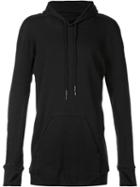 11 By Boris Bidjan Saberi Combo Hoodie, Men's, Size: Small, Black, Cotton