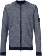 Stone Island Zipped Hoodie - Blue