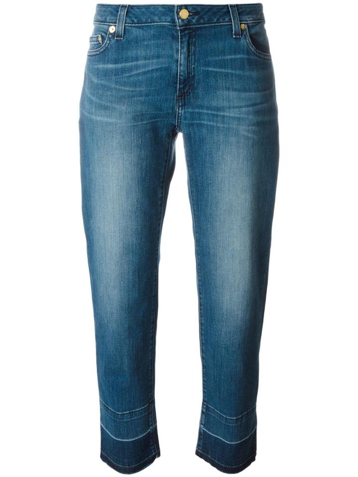 Michael Michael Kors Released-hem Straight-leg Jeans - Blue