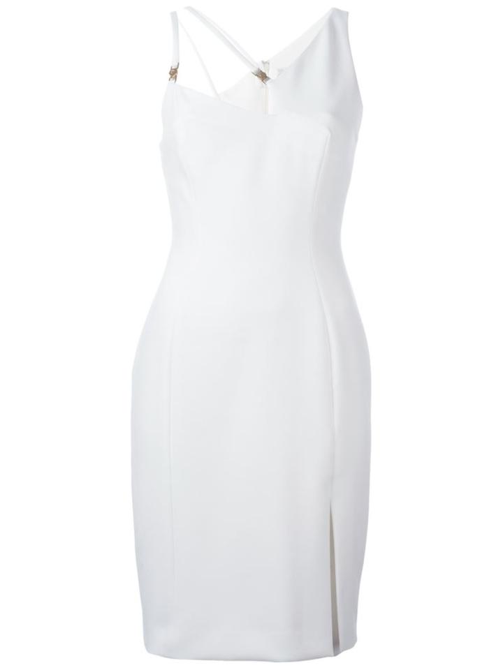 Versace Collection V-neck Dress With Cut Out Details