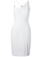 Versace Collection V-neck Dress With Cut Out Details