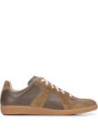 Maison Margiela Panelled Sneakers - Brown
