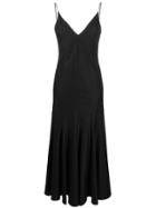 Khaite Open Back Long Dress - Black