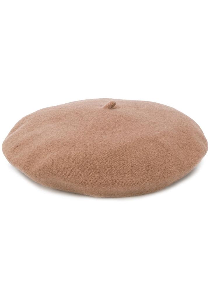 Celine Robert Knitted Beret Hat - Neutrals