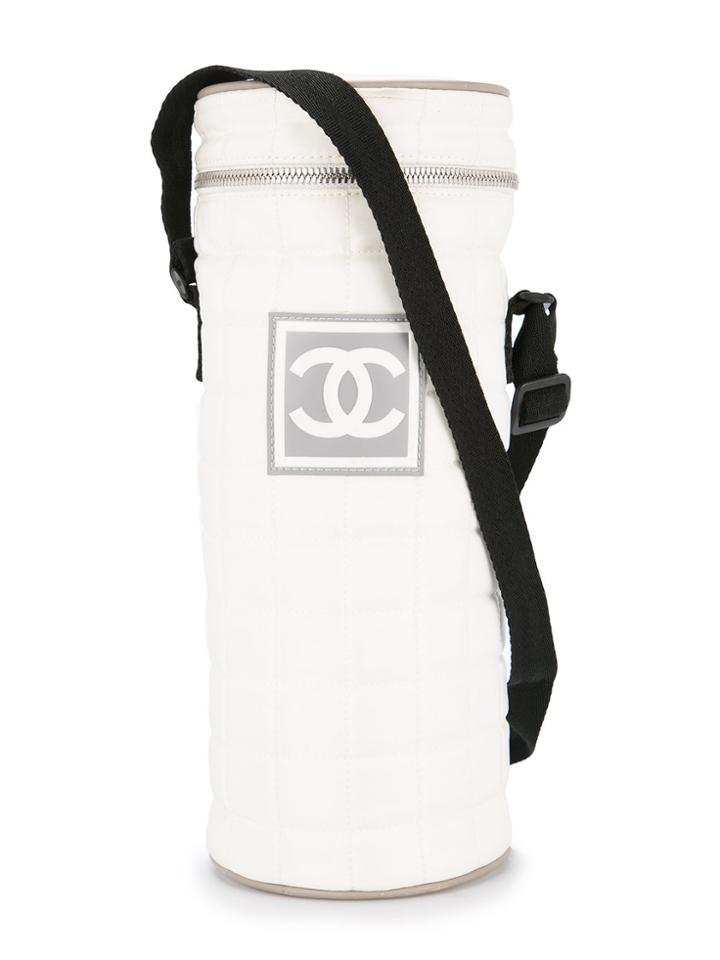 Chanel Vintage Bottle Holder Bag - White