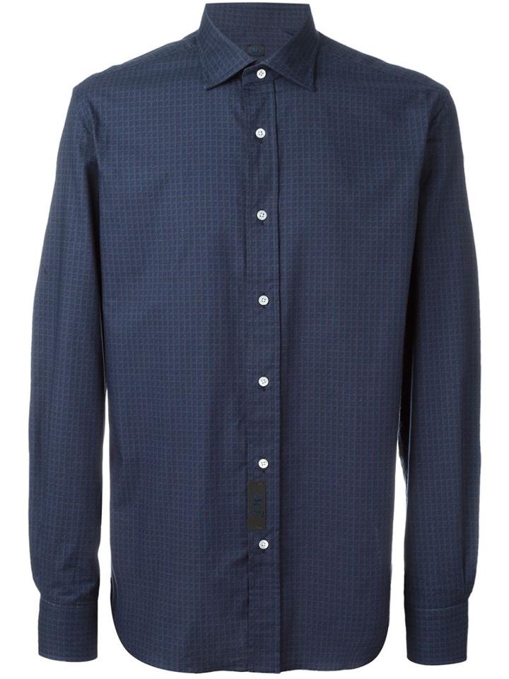 Mp Massimo Piombo Piombo Shirt, Men's, Size: 40, Blue, Cotton