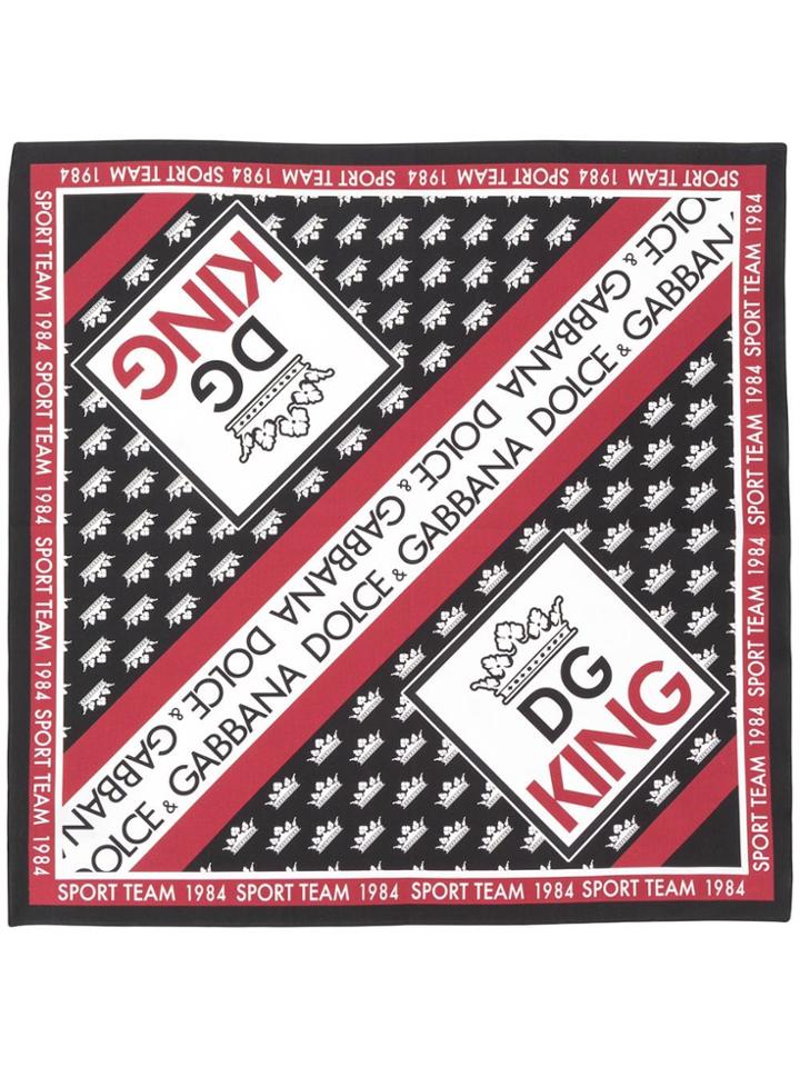 Dolce & Gabbana Dg King Bandana - Black