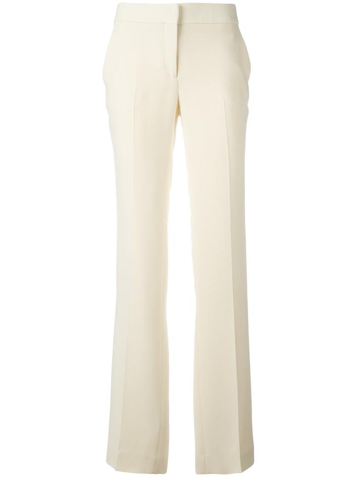 Tom Ford Tailored Straight Trousers, Women's, Size: 40, Nude/neutrals, Silk