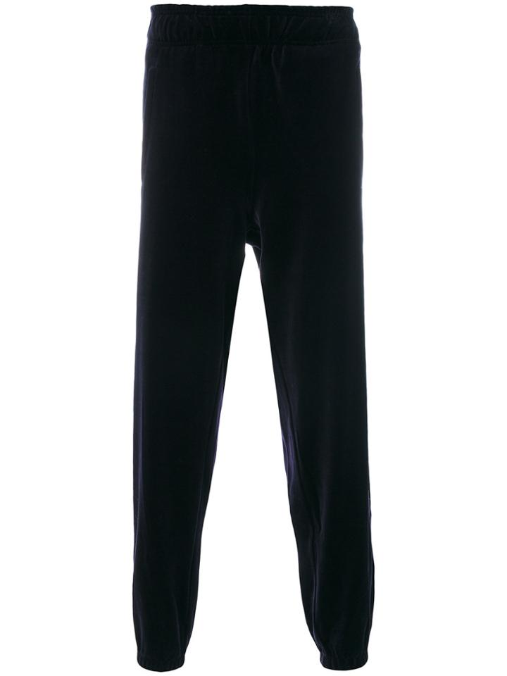 Laneus Contrast Stripe Track Pants - Blue