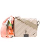 Off-white Quilted Scarf Shoulder Bag - Nude & Neutrals