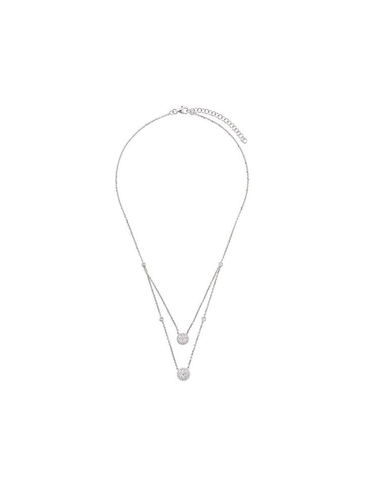 Monan Double Chain Necklace - Silver